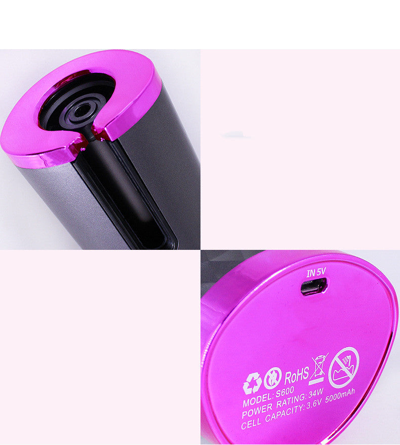 Rizadores de pelo automáticos recargables para mujeres
Rizador portátil con pantalla LCD