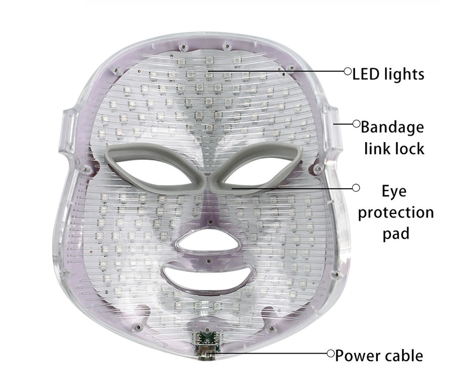 Masque de beauté facial à LED