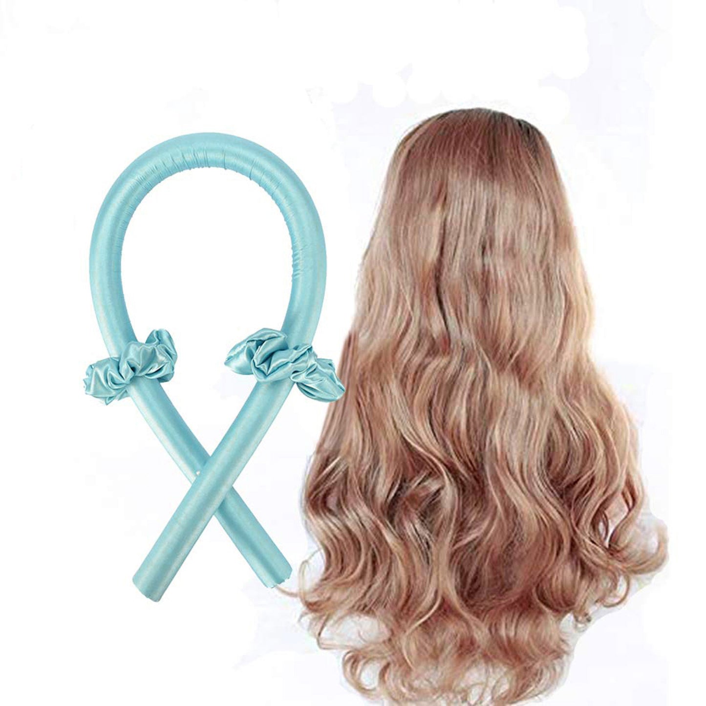 Portable heatless curling iron