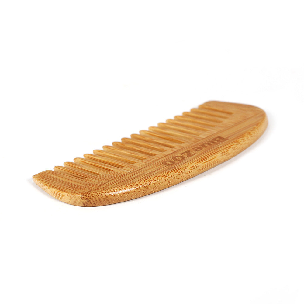 Peine de peluquería de madera de bambú: portátil y antiestático
