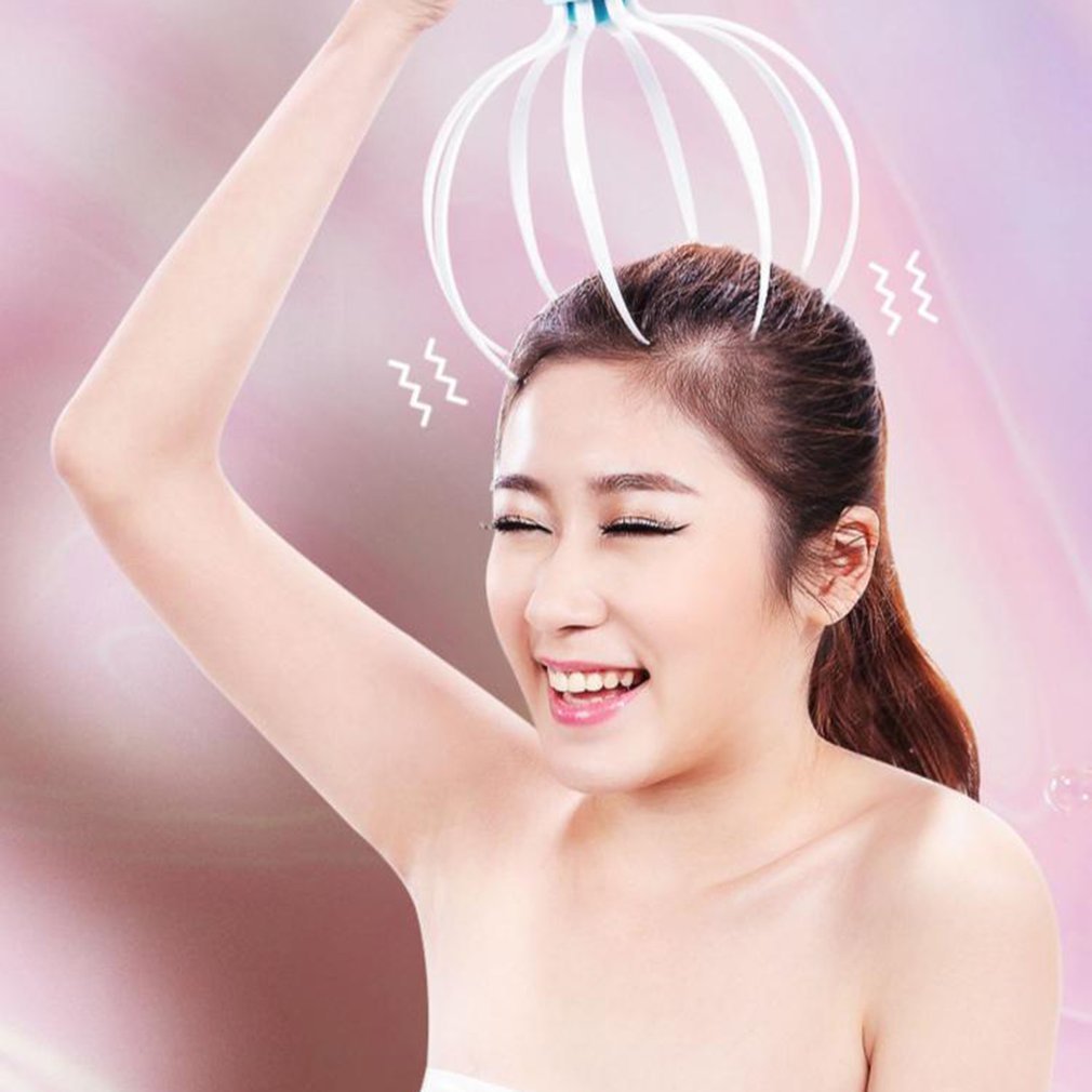 8-Claw Electric Scalp Massager - Relaxing Vibration for Head & Body