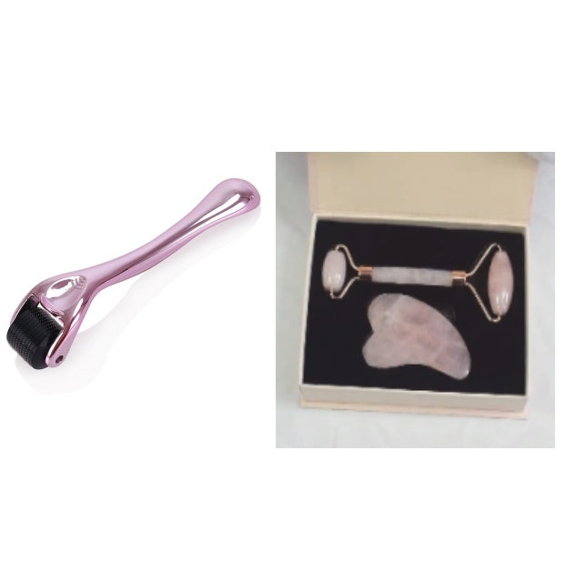 Rodillo de masaje facial de jade: accesorio de belleza