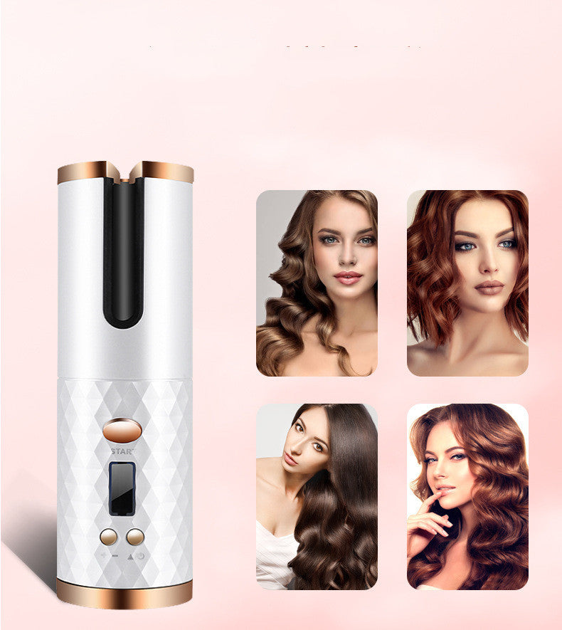 Rizadores de pelo automáticos recargables para mujeres
Rizador portátil con pantalla LCD