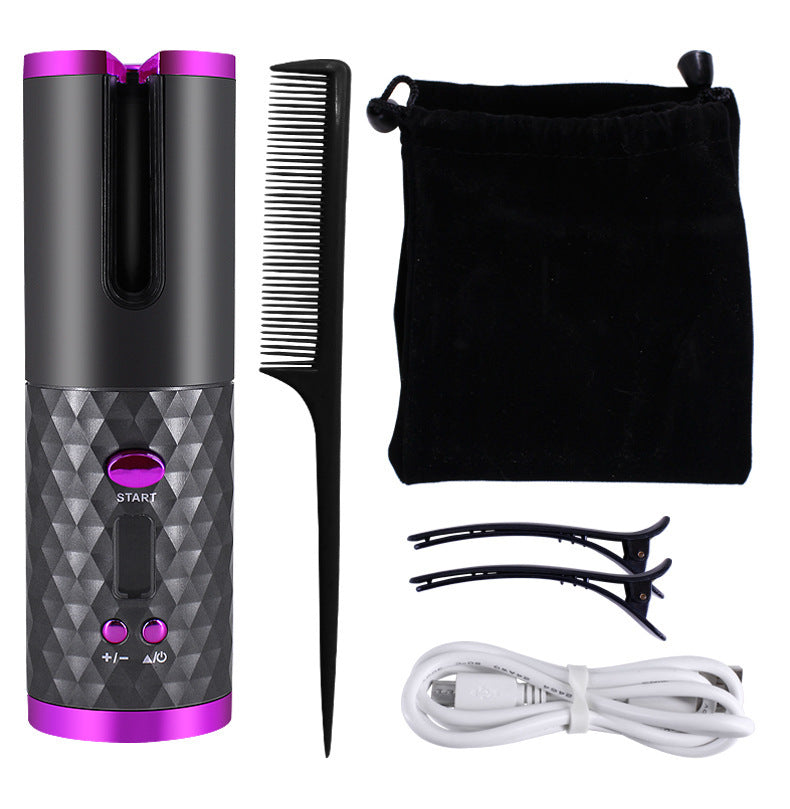 Rizadores de pelo automáticos recargables para mujeres
Rizador portátil con pantalla LCD