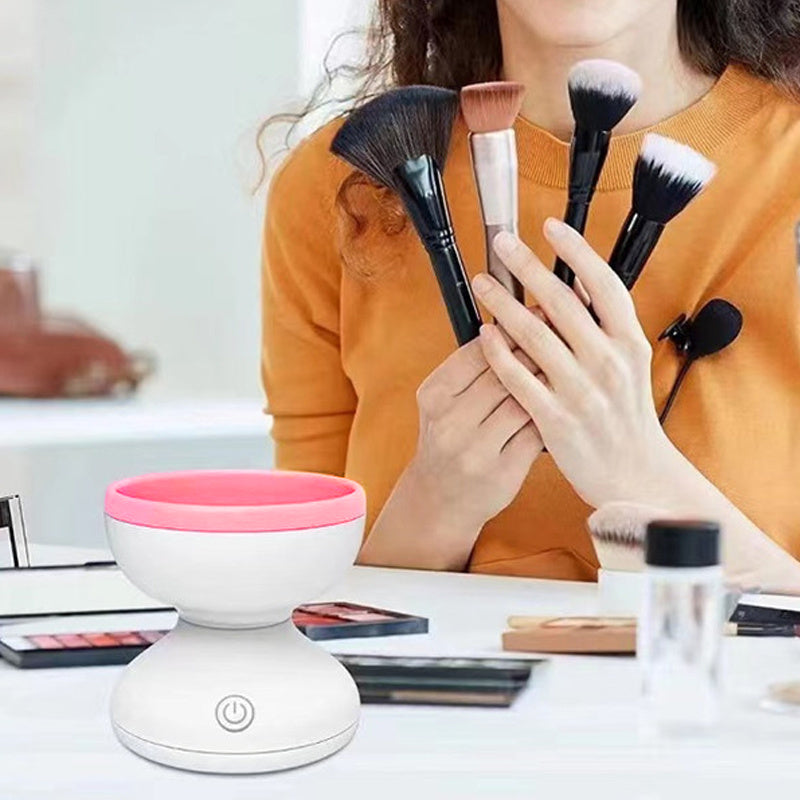 Limpiador automático de brochas cosméticas eléctrico portátil USB