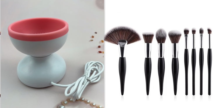 Limpiador automático de brochas cosméticas eléctrico portátil USB