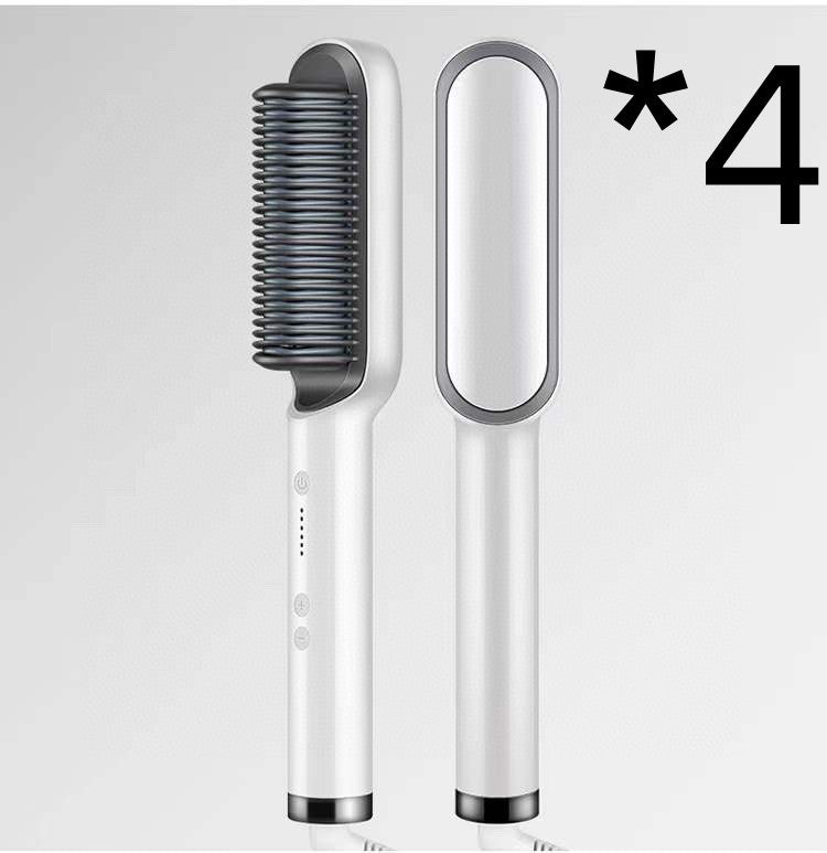 Nueva plancha de pelo 2 en 1: peine caliente, rizador de doble propósito, cepillo eléctrico para el pelo.