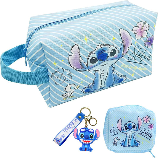 Trousse de maquillage de voyage Stitch - Idéal pour les enfants, les adolescents et les adultes