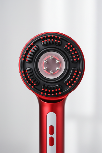 ScalpFlow™ by Serehana - Appareil de soin capillaire 3-en-1 avec diffusion d’huile et lumière bien-être